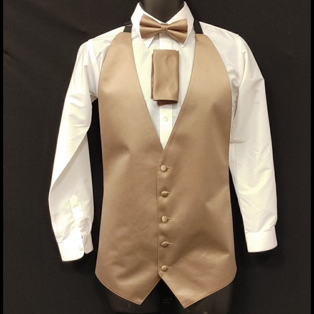 MEN'S LARR BRIO 3 PIECE VEST & TIE SET 3XA